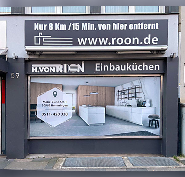 Werbetechnik Schaufensterbeschriftung Hannover